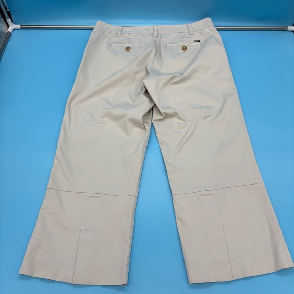 Vineyard Vines Classic Light Beige Capris Pants Size 10 - Picture 4 of 7